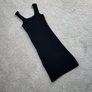 a new day Women’s Black Ribbed Mini Dress Size XS NWT